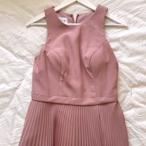 Mauve Pink Bridesmaid Dress - Azazie - 6 - POCKETS - with slit